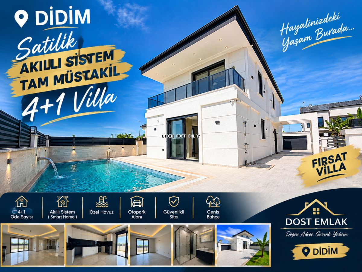Didim Efelerde 4+1 Tam Müstakil Villa