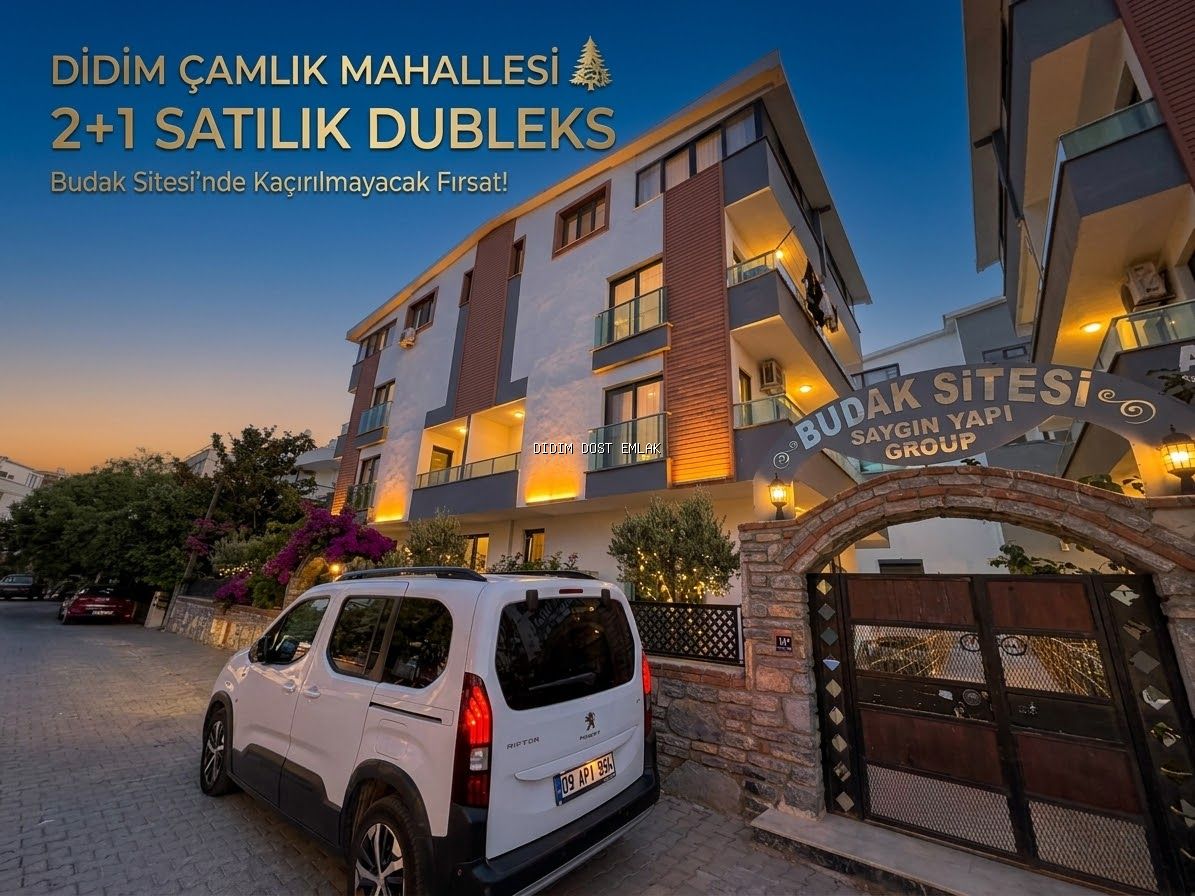 Didim Çamlık Mahallesinde 2+1 Satılık Dubleks